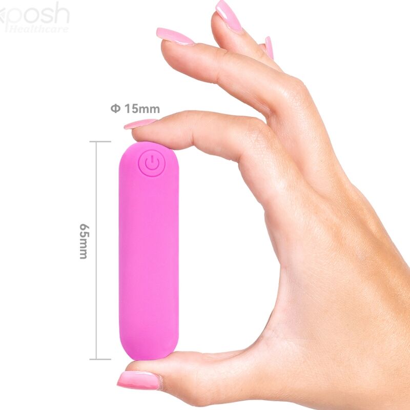 ARMONY - SPLASH HEHE VIBRATEUR BULLET SILICONE 10 VIBRATIONS 65 X 15 CM ROSE - Sensualia