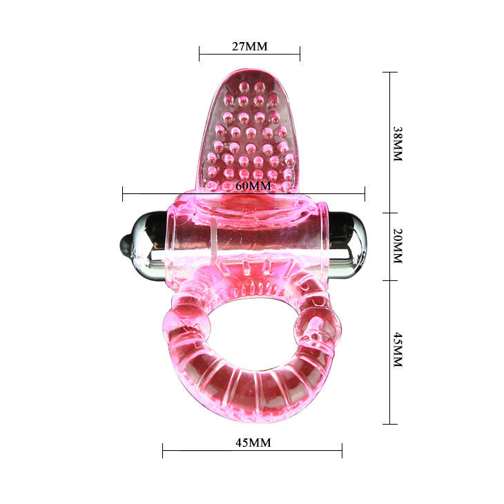 BAILE - ANNEAU PÉNIS VIBRATEUR ROSE SWEET ABS 10 RYTHMES - Sensualia
