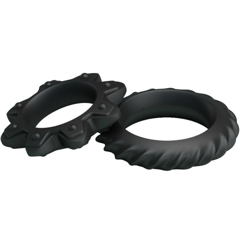 BAILE - KIT 2 ANNEAUX FLEURI EN SILICONE - Sensualia