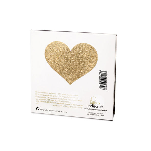 BIJOUX - INDISCRETS CACHE-METONS FLASH COEUR DOR? - Sensualia