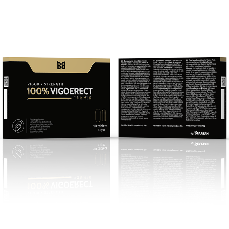 BLACK BULL - 100% VIGOERECT VIGEUR + FORCE POUR HOMME 10 COMPRIMES - Sensualia