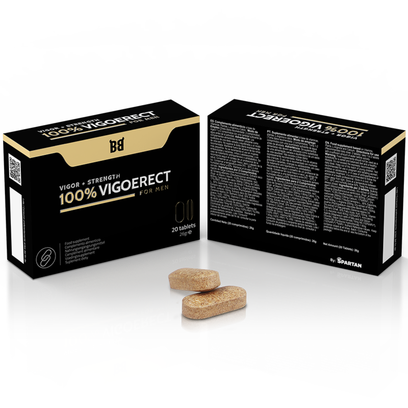 BLACK BULL - 100% VIGOERECT VIGEUR + FORCE POUR HOMME 20 COMPRIMES - Sensualia