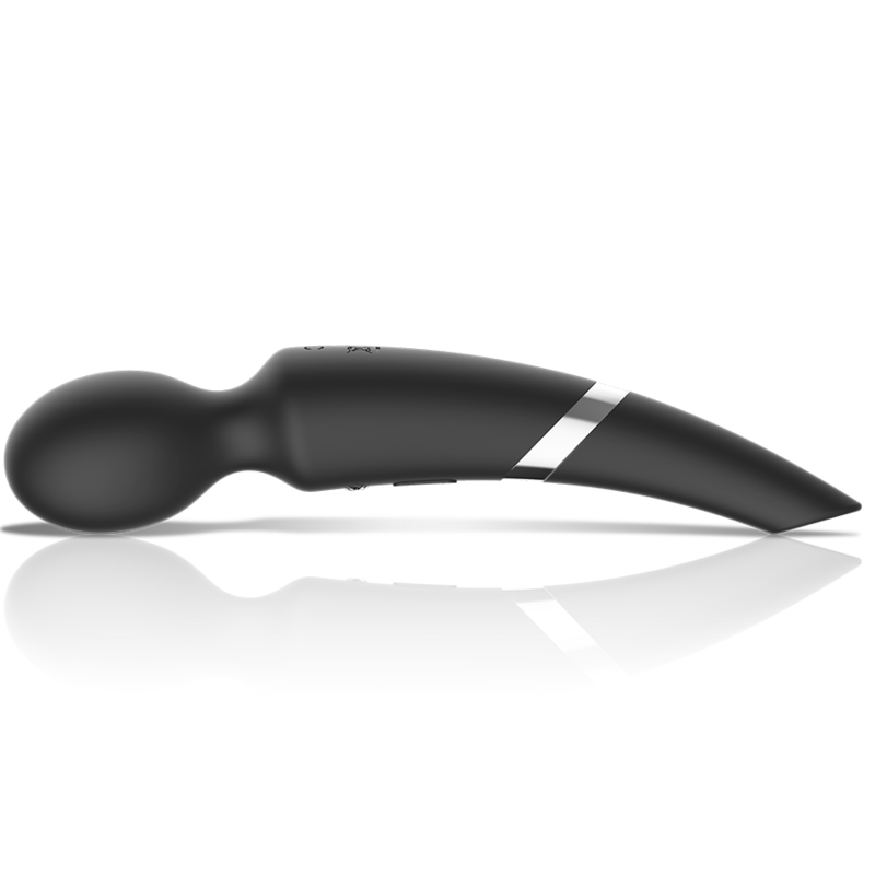 BLACK&SILVER - MASSEUR ET ASPIRATION RECHARGEABLE EN SILICONE BECK NOIR - Sensualia