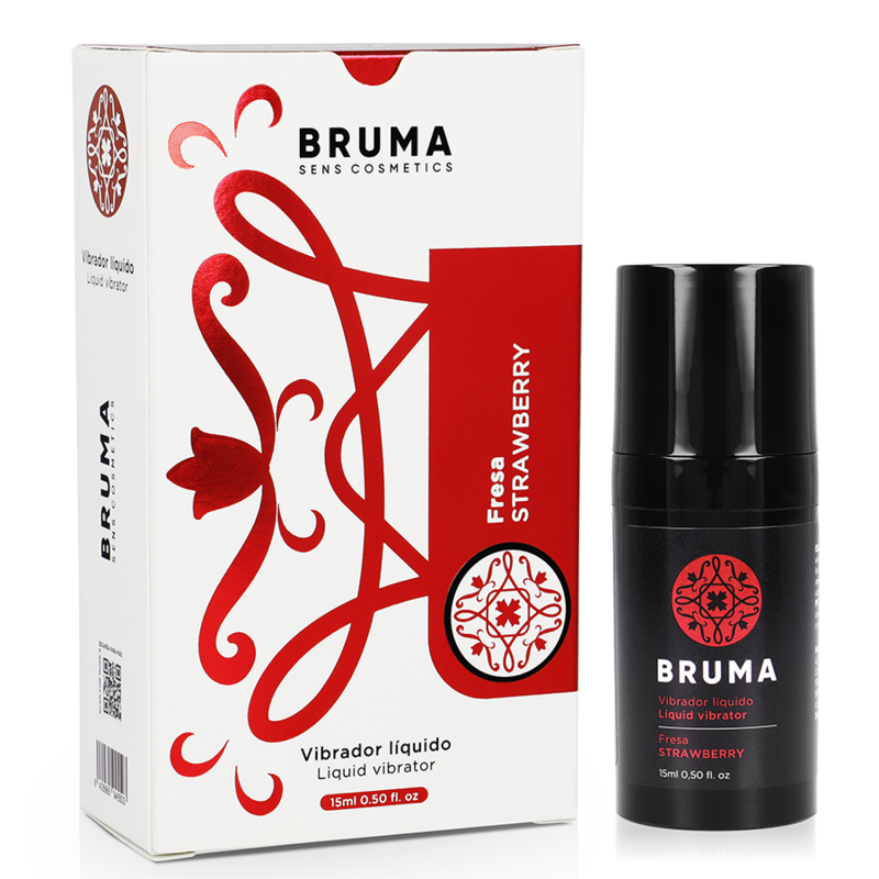 BRUMA - VIBRATEUR LIQUIDE ULTRA GLISSANT FRAISE 15 ML - Sensualia