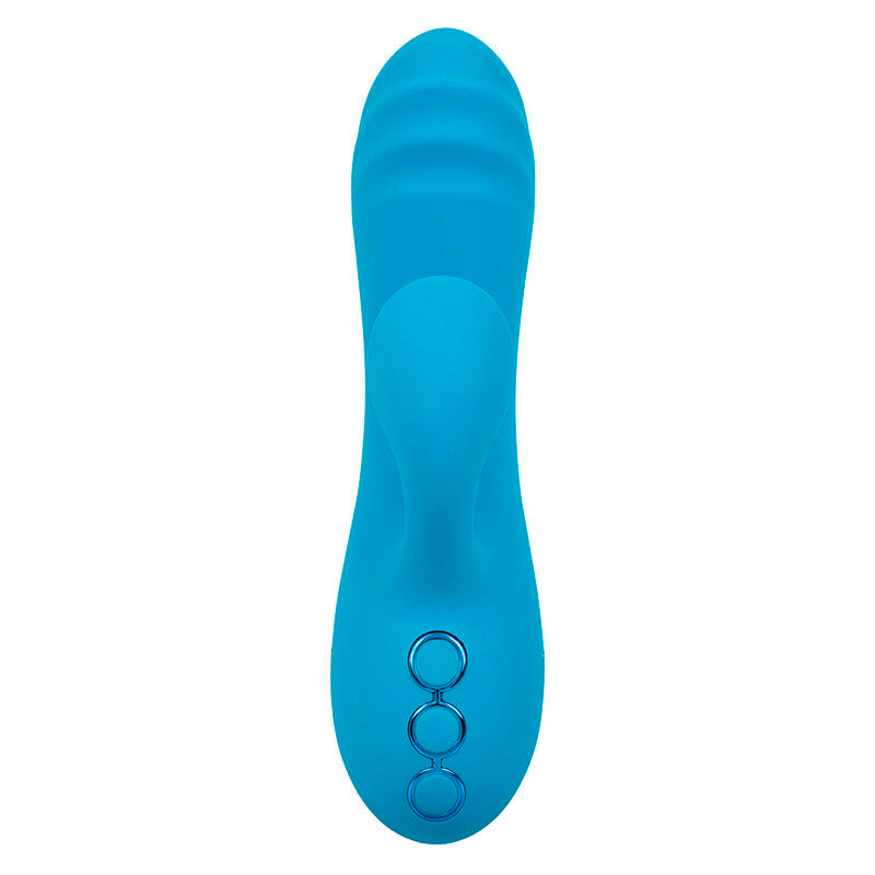CALEXOTICS - SUNSET BEACH SEDUCER VIBRATEUR & STIMULATEUR 10 FONCTIONS BLEU - Sensualia