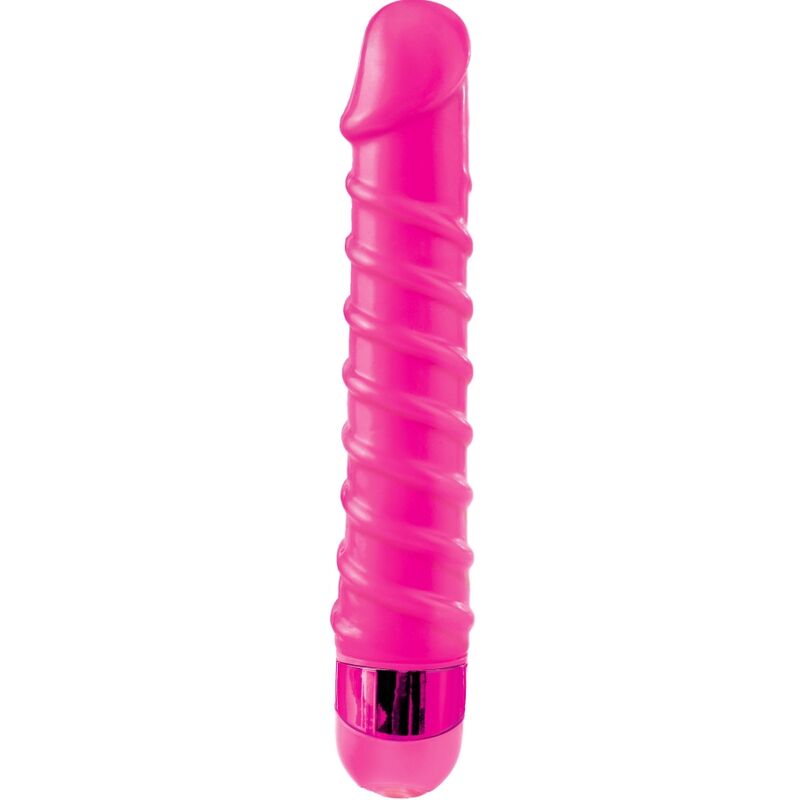 CLASSIX - MASSEUR VIBRANT CANDY TWIRL 16,5 CM ROSE - Sensualia