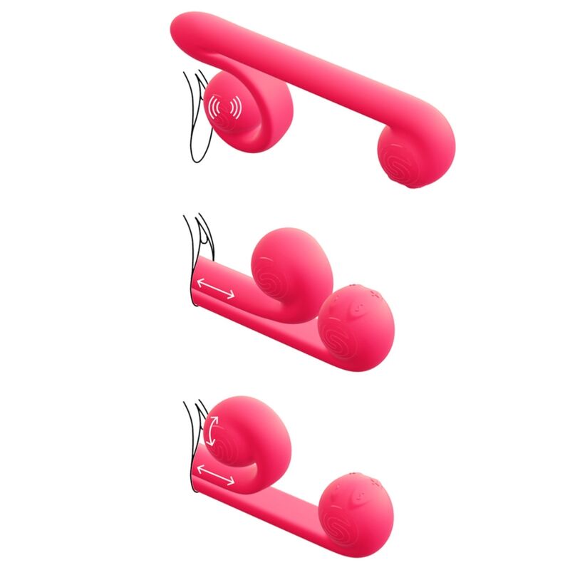 SNAIL VIBE - VIBRATEUR MULTIACTION PINK SNAIL VIBE
