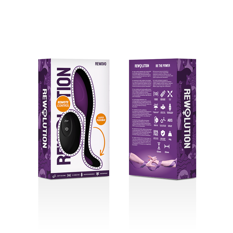 REWOLUTION - REWOVO TÉLÉCOMMANDE VIBRATEUR OEUFS - Sensualia