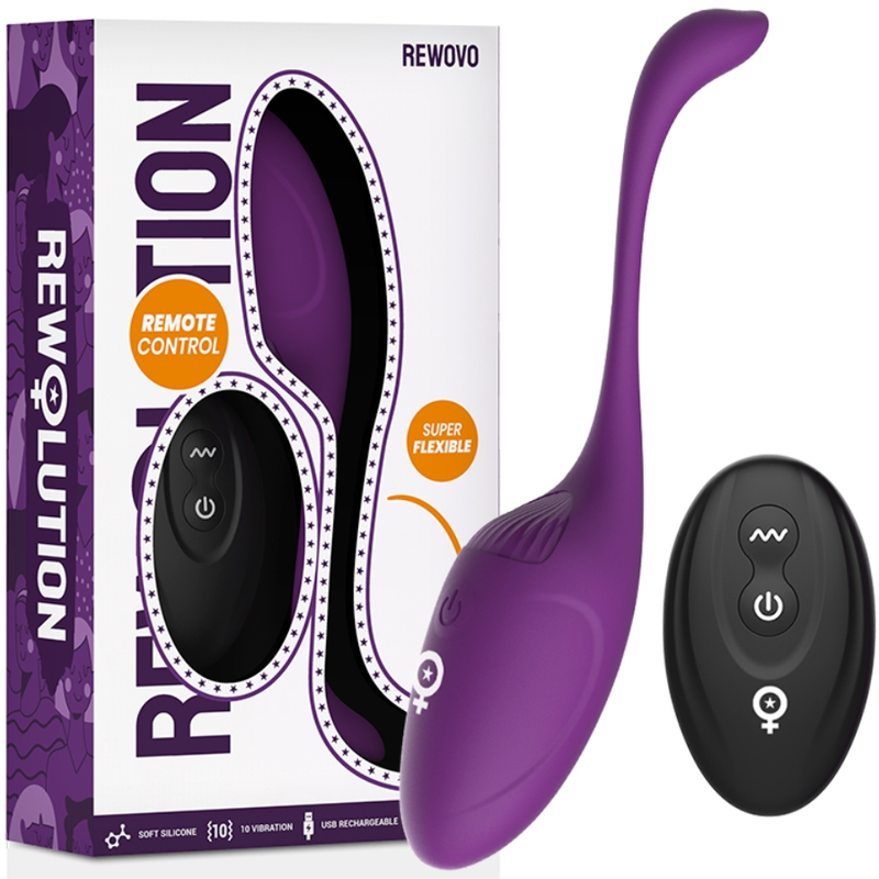 REWOLUTION - REWOVO TÉLÉCOMMANDE VIBRATEUR OEUFS - Sensualia