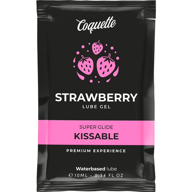 COQUETTE COSMETICS - LUBRIFIANT KISSABLE BASE DEAU DE FRAISE POCHE 10 ML - Sensualia