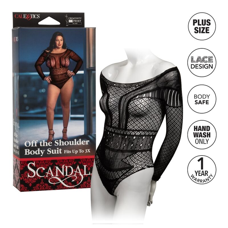 CALEXOTICS - BODY ÉPAULE SCANDAL GRANDE TAILLE - Sensualia