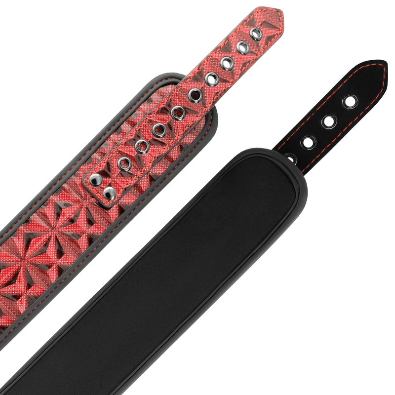 BEGME - COLLIER ÉDITION ROUGE AVEC PINCES TÉLÉMON AVEC DOUBLURE EN NÉOPRÈNE - Sensualia