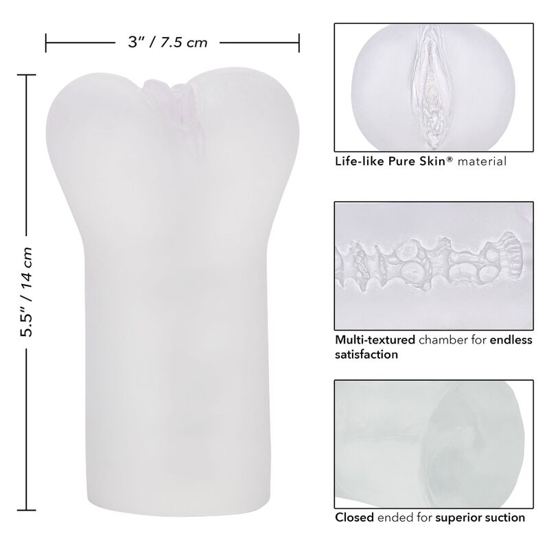 CALEXOTICS - BOUNDLESS VULVA STROKER - TRANSPARENT - Sensualia