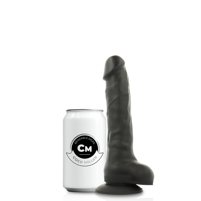 COCK MILLER - HARNAIS + SILICONE DENSITÉ ARTICULABLE COCKSIL NOIR 18 CM COCK MILLER