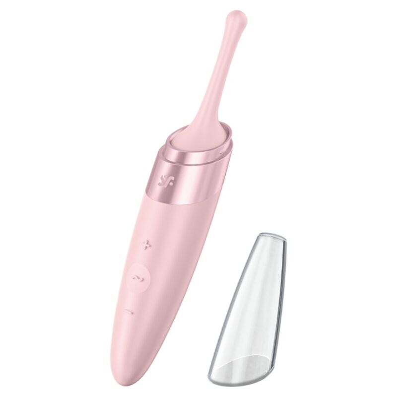 SATISFYER - VIBRATEUR POINTE DE CLIT TWIRLING DELIGHT ROSE - Sensualia