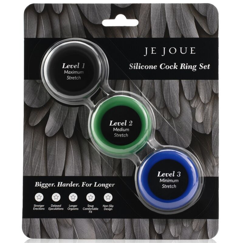 JE JOUE - ENSEMBLE SILICONE ANNEAUX PÉNIS SILICONE - Sensualia