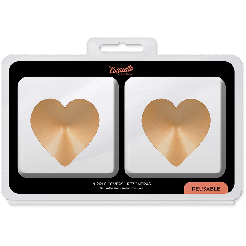 COQUETTE CHIC DESIRE - COUVRE-MALIN COEURS DORÉS - Sensualia