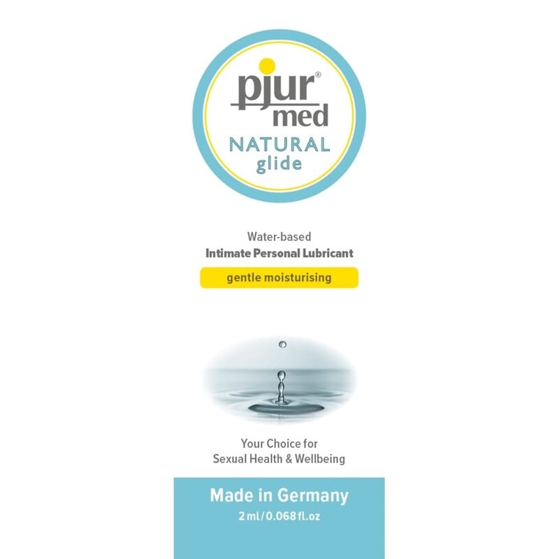 PJUR - MED LUBRIFIANT NATUREL BASE EAU 2 ML - Sensualia