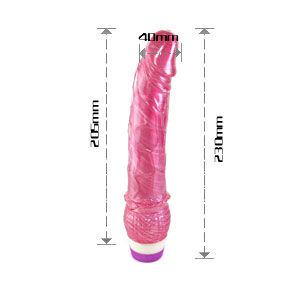 BAILE - VIBRATEUR RÉALISTE ROUGE 23 CM - Sensualia