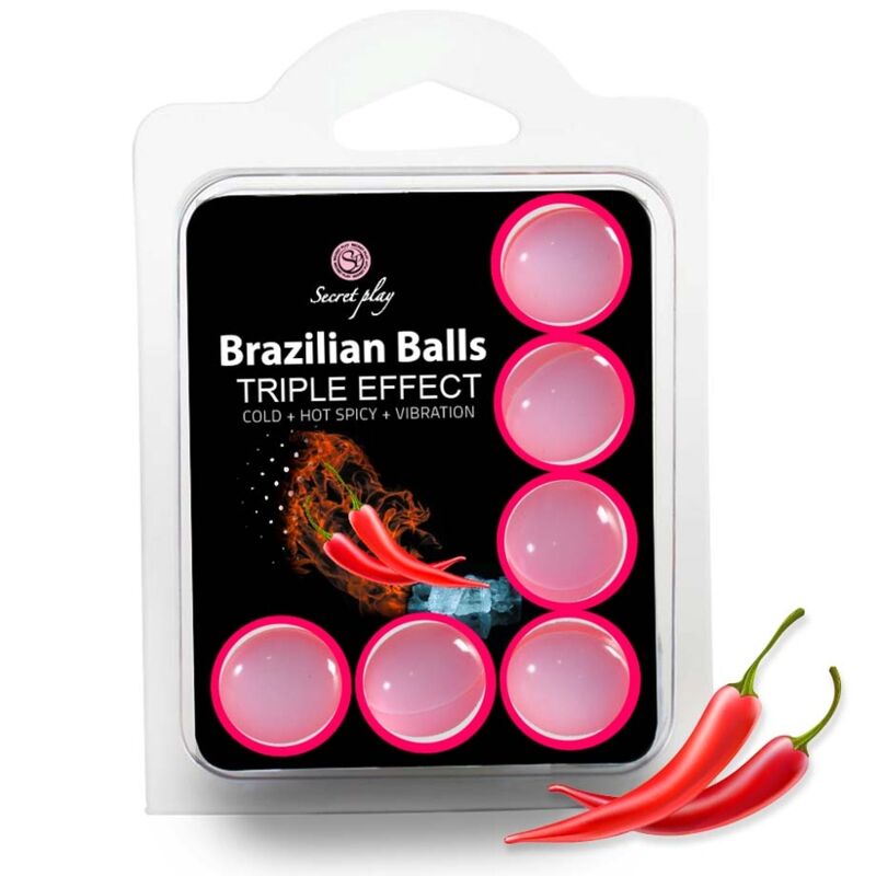 SECRETPLAY - SET 6 BALLES BRÉSILIENNES TRIPLE EFFET - Sensualia