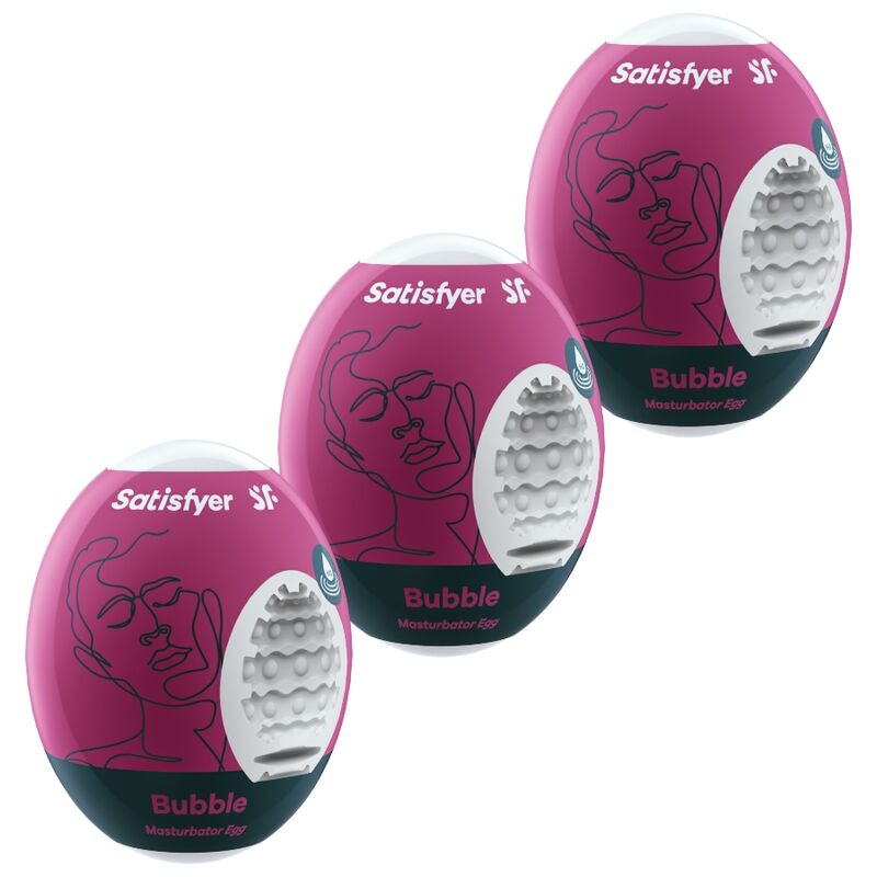 SATISFYER - 3 OEUFS MASTURBATEURS BUBBLE - Sensualia