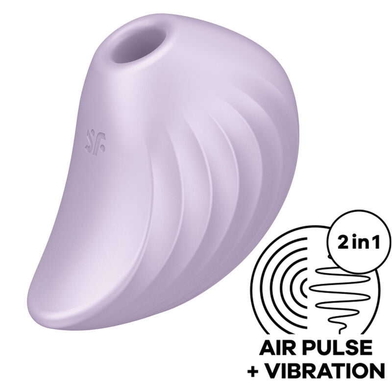 SATISFYER - PEARL DIVER ESTIMULADOR Y VIBRADOR VIOLETA - Sensualia