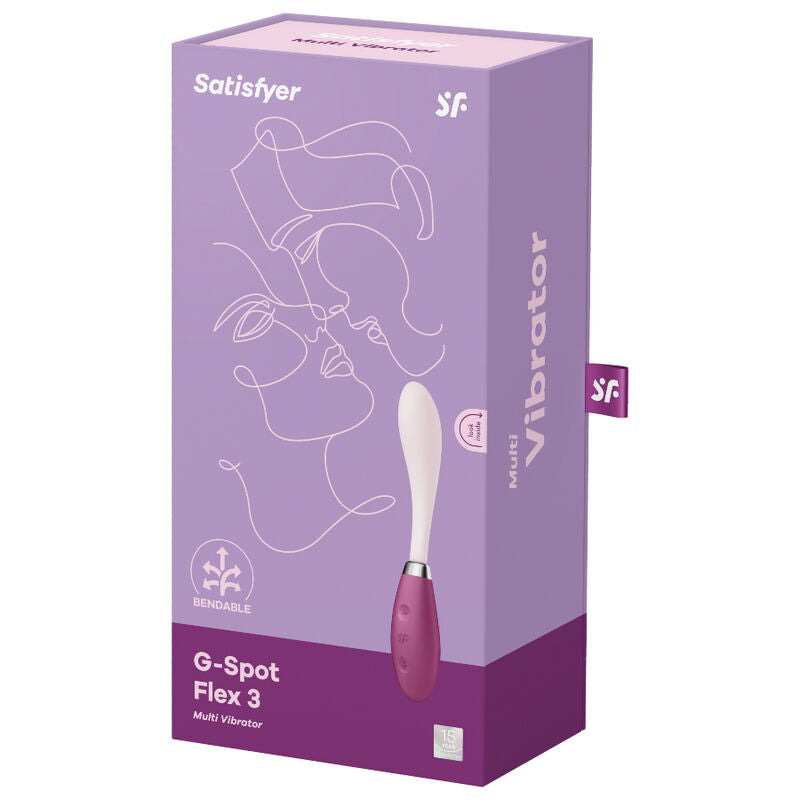SATISFYER - G-SPOT FLEX 3 MULTI VIBRADOR GRIS - Sensualia