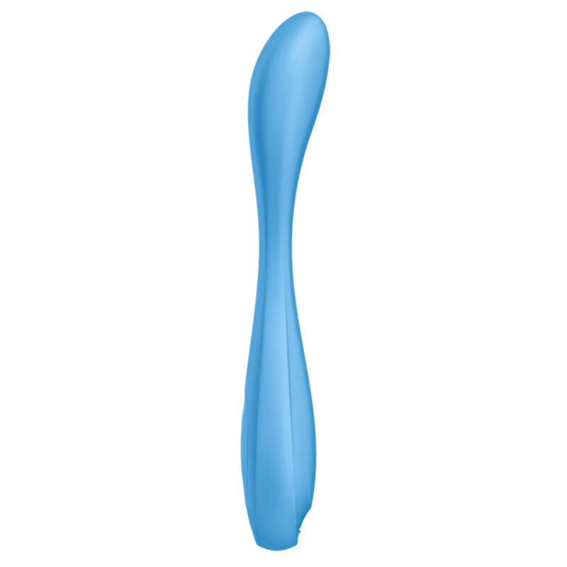 SATISFYER - APPLICATION MULTI VIBRATEUR G-SPOT FLEX 4+ BLEU - Sensualia