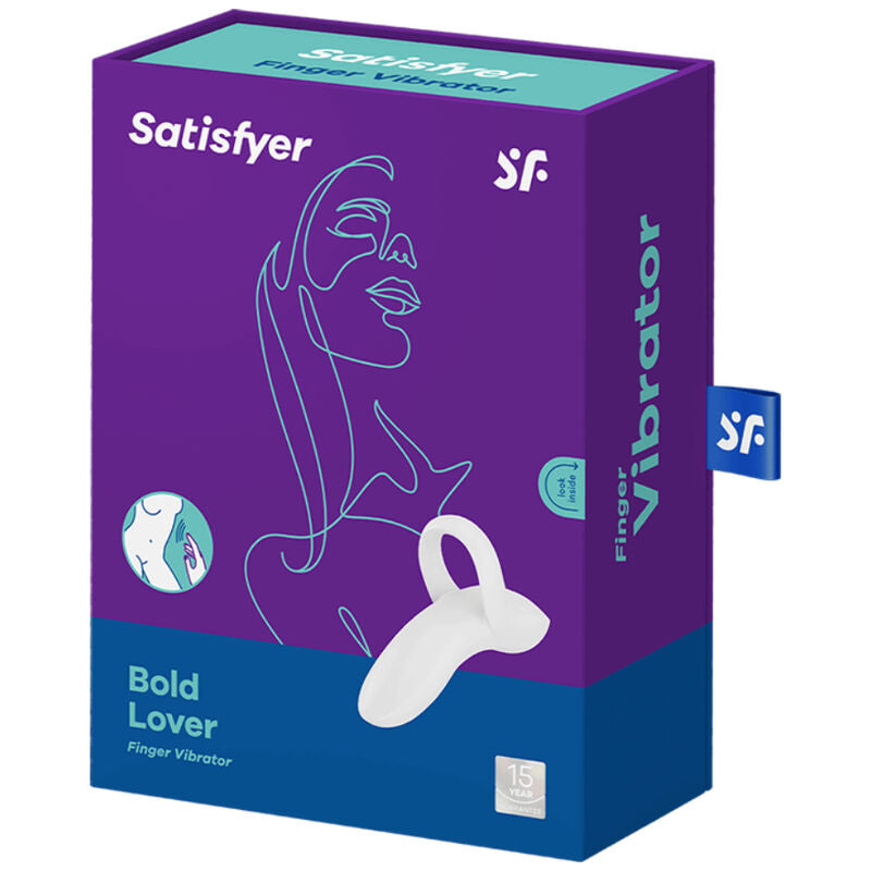 SATISFYER - BOLD LOVER DEDAL VIBRADOR BLANCO - Sensualia