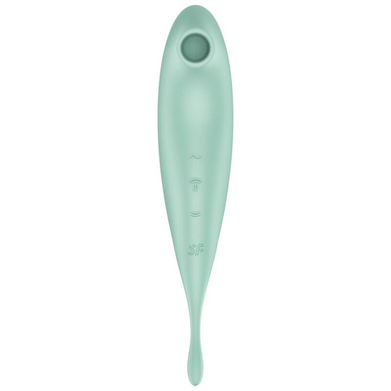 SATISFYER - TWIRLING PRO+ ESTIMULADOR Y VIBRADOR APP VERDE - Sensualia