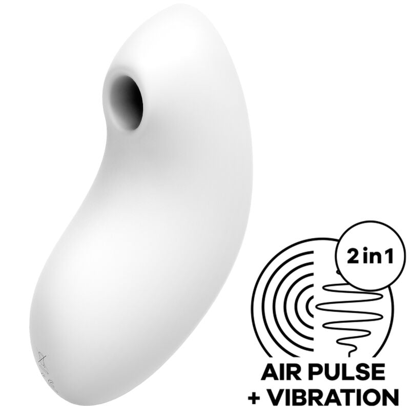 SATISFYER VULVA LOVER 2 ESTIMULADOR Y VIBRADOR - AZUL - Sensualia