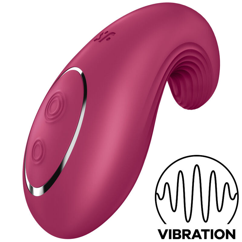 SATISFYER - DIPPING DELIGHT VIBRADOR LAY-ON AZUL - Sensualia