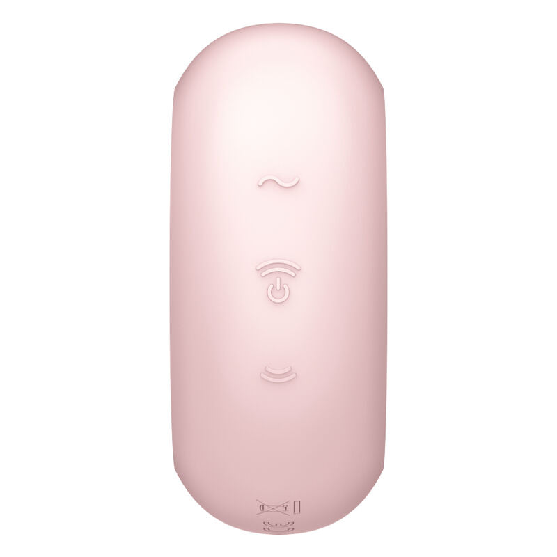 SATISFYER - STIMULATEUR ET VIBRATEUR DOUBLE AIR PULSE PRO TO GO 3 NOIR - Sensualia