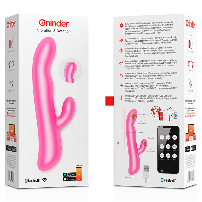 ONINDER - OSLO VIBRATION ET ROTATION ROSE - APPLICATION GRATUITE - Sensualia