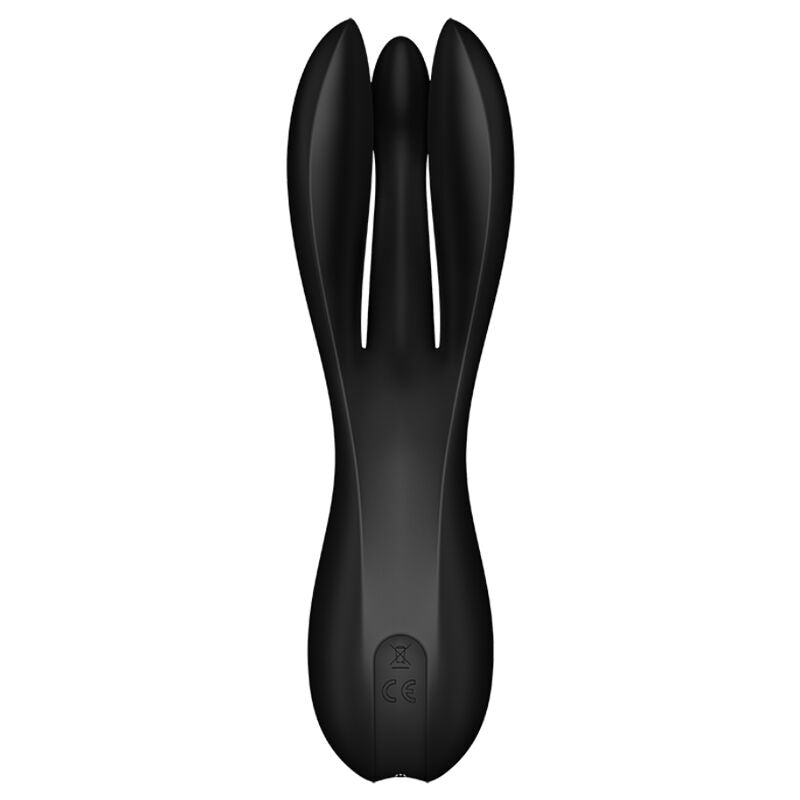 SATISFYER - VIBRATEUR THREESOME 2 NOIR - Sensualia