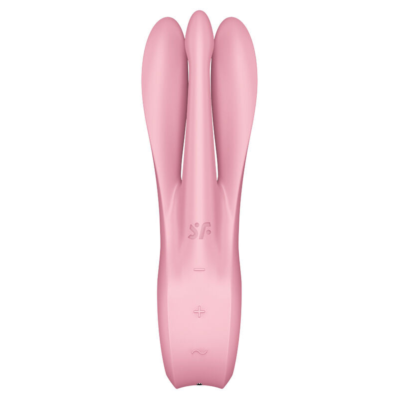 SATISFYER - VIBRATEUR THREESOME 1 BLEU - Sensualia