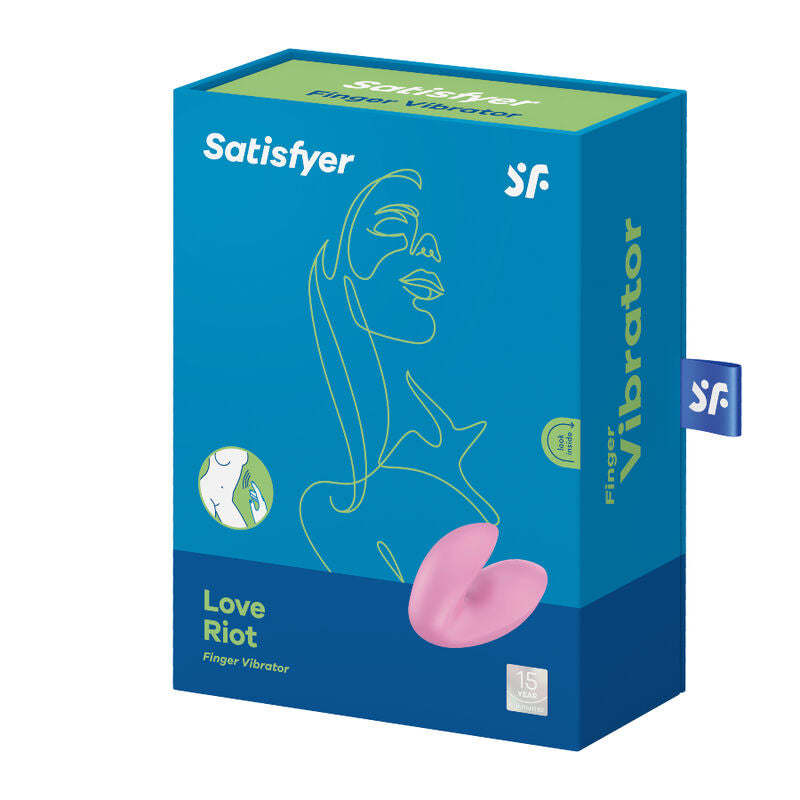 SATISFYER - VIBRATEUR DOIGTS LOVE RIOT VIOLET - Sensualia