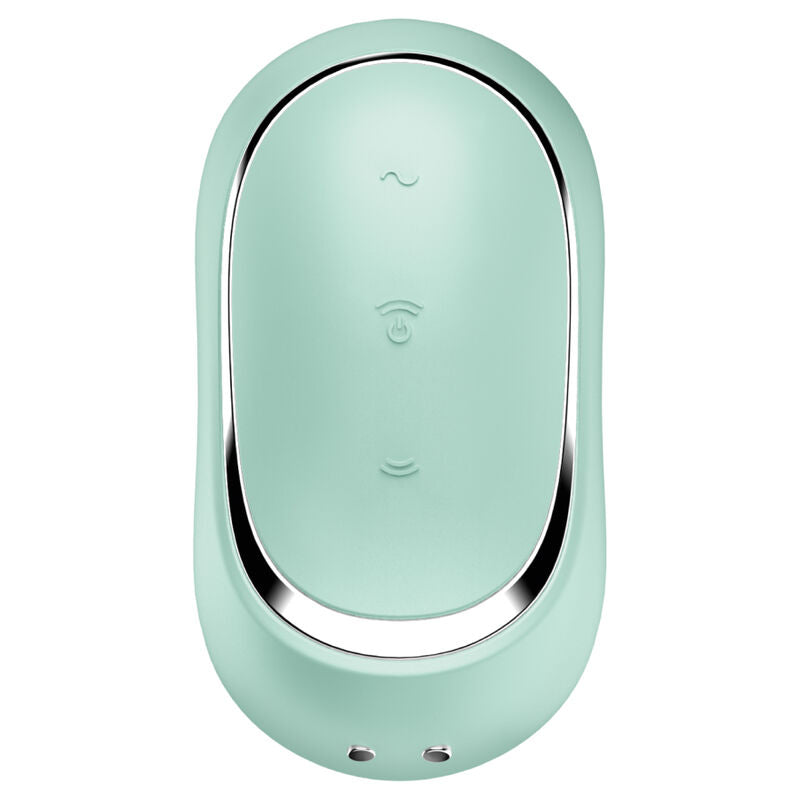 SATISFYER - STIMULATEUR ET VIBRATEUR DOUBLE AIR PULSE PRO TO GO 2 VIOLET - Sensualia