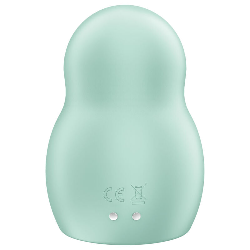 SATISFYER - STIMULATEUR ET VIBRATEUR DOUBLE AIR PULSE PRO TO GO 1 ROUGE - Sensualia