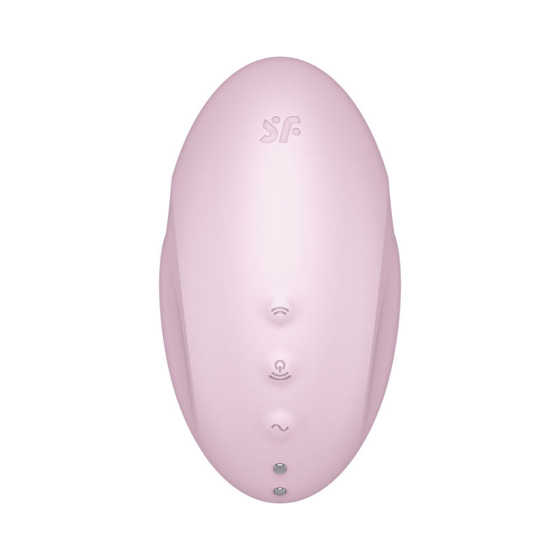 SATISFYER - VULVA LOVER 3 ESTIMULADOR Y VIBRADOR NEGRO - Sensualia