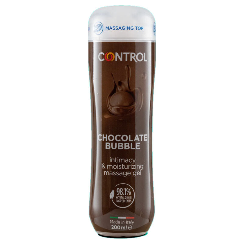 CONTROL - GEL DE MASSAGE 3 EN 1 BULLE DE CHOCOLAT 200 ML - Sensualia