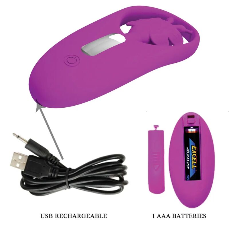PRETTY LOVE - STIMULATEUR PAPILLON DANCING POUR CULOTTES AVEC TÉLÉCOMMANDE LILAS - Sensualia