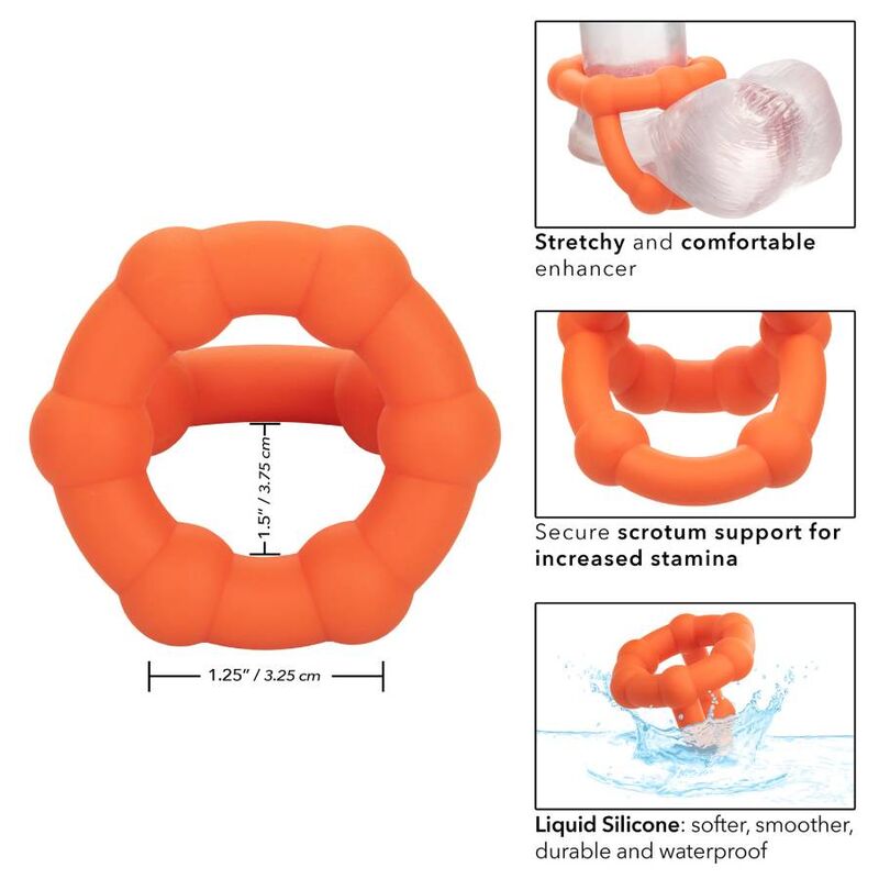 CALEXOTICS - BAGUE ALPHA ALL STAR ORANGE - Sensualia