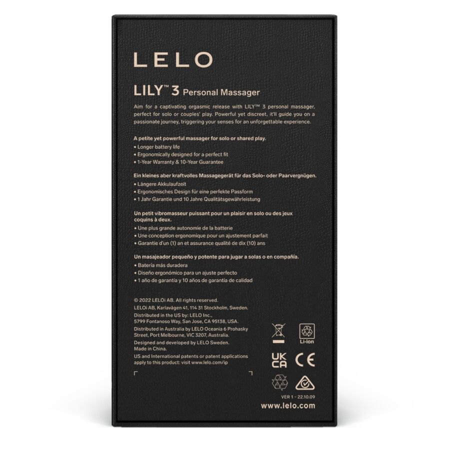 LELO - LILY 3 MASAJEADOR PERSONAL - VERDE AGUA - Sensualia