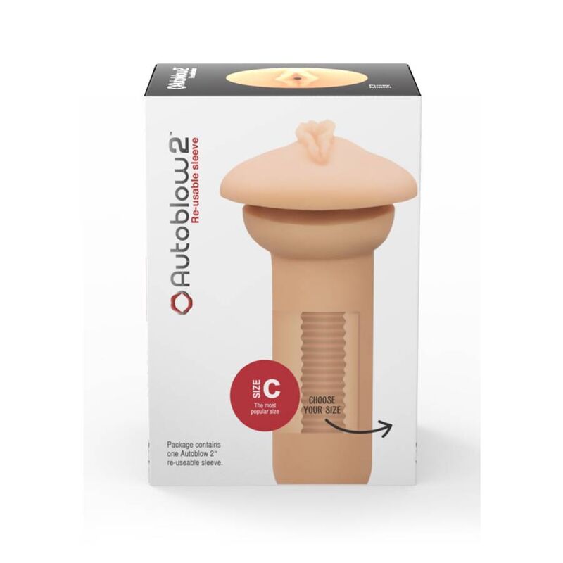 AUTOBLOW - 2+ MANCHON VAGIN TAILLE C - Sensualia