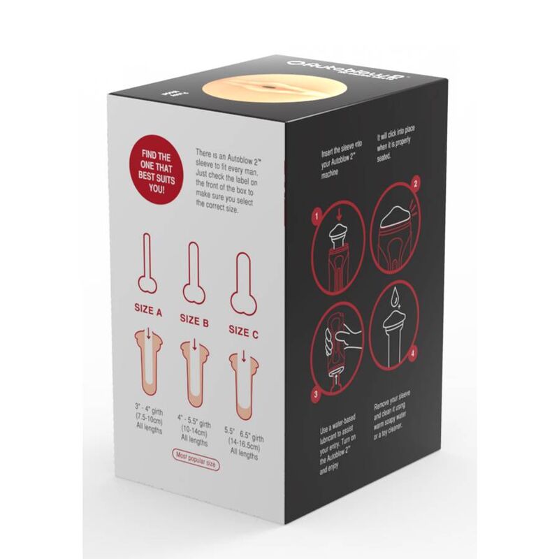 AUTOBLOW - 2+ MANCHON VAGIN TAILLE C - Sensualia
