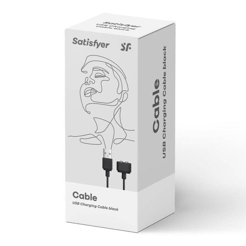SATISFYER - FIL DE CHARGE NOIR - Sensualia