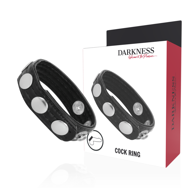 DARKNESS - ANNEAU DÉRECTION EN CUIR DARKNESS SENSATIONS