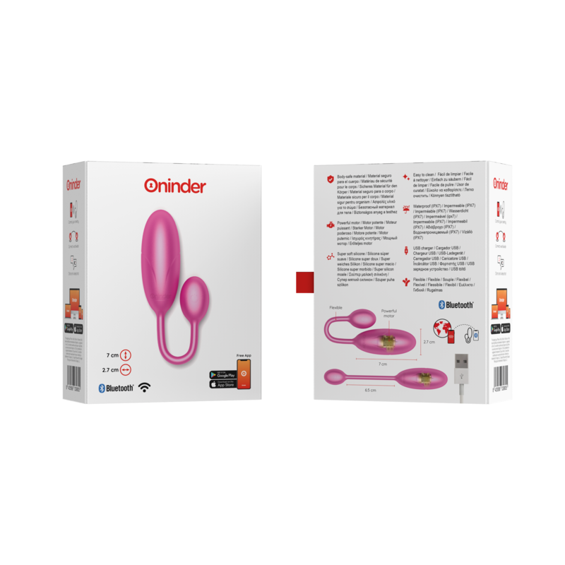ONINDER - UF VIBRANT DENVER ROSE 7 X 2,7 CM APPLICATION GRATUITE - Sensualia