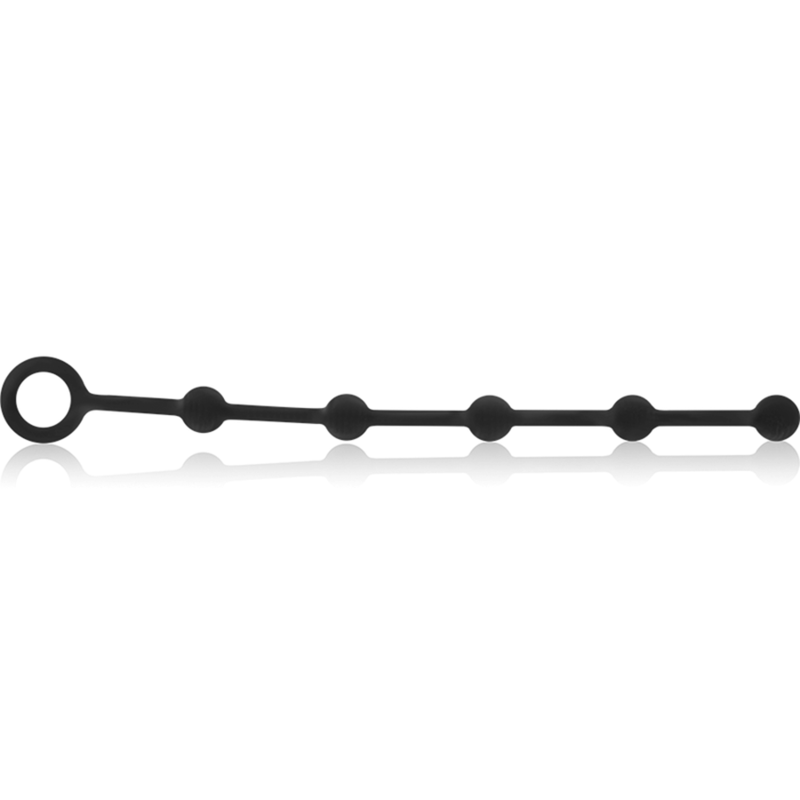 BLACK&SILVER - CHAPELET ANAL KORG SILICONE INITIATION 21 CM - Sensualia